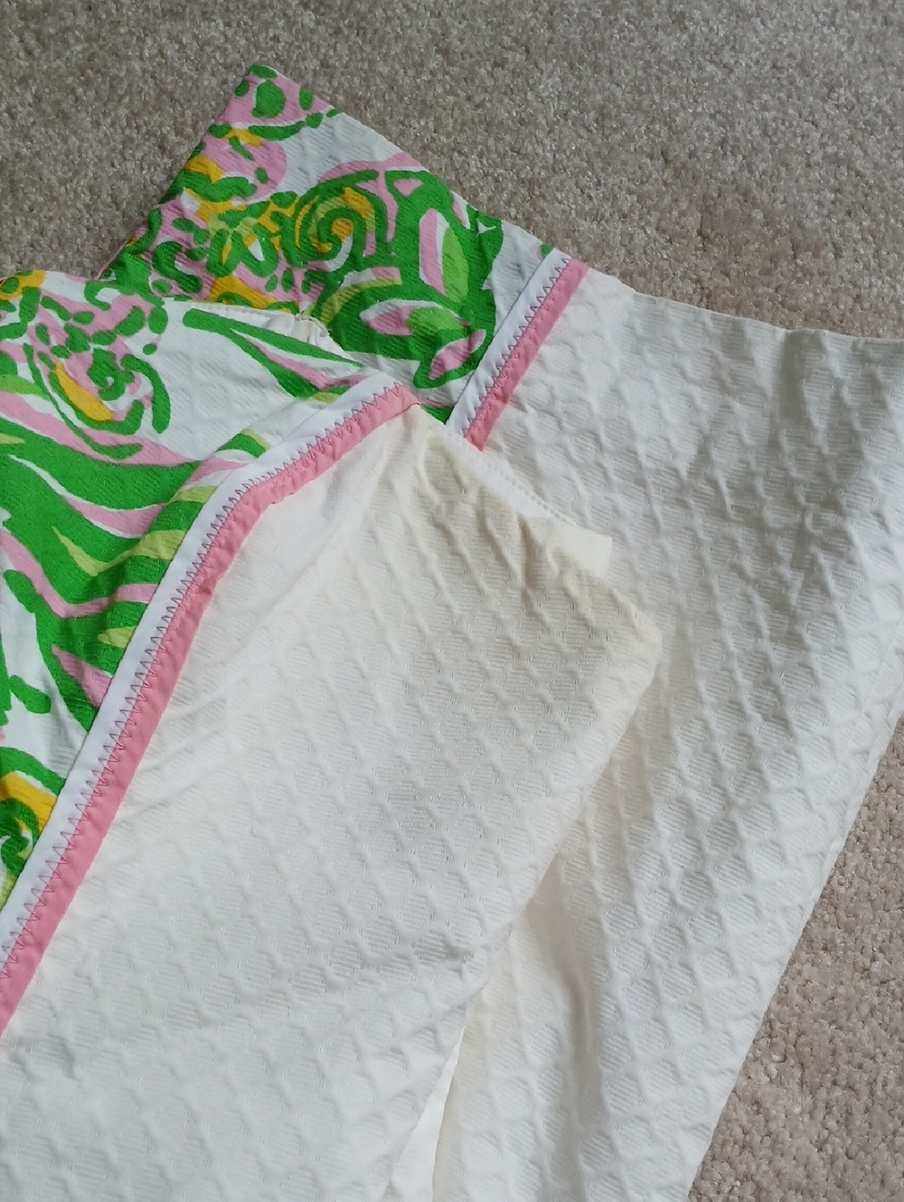 Lilly Pulitzer Angela Dress Resort White Seeing Pink Elephants - Picture 7 of 7